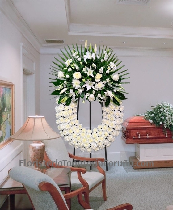 Envío de flores funerarias en Coruña